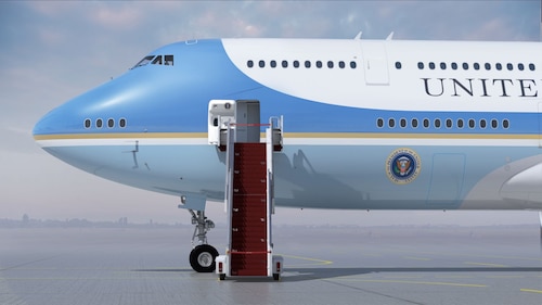 President of the United States Joe Biden selected the livery design for the “Next Air Force One,” VC-25B, a design that will closely resemble the livery of the current Air Force One, VC-25A, while also modernizing for the 21st century. (Courtesy rendering)