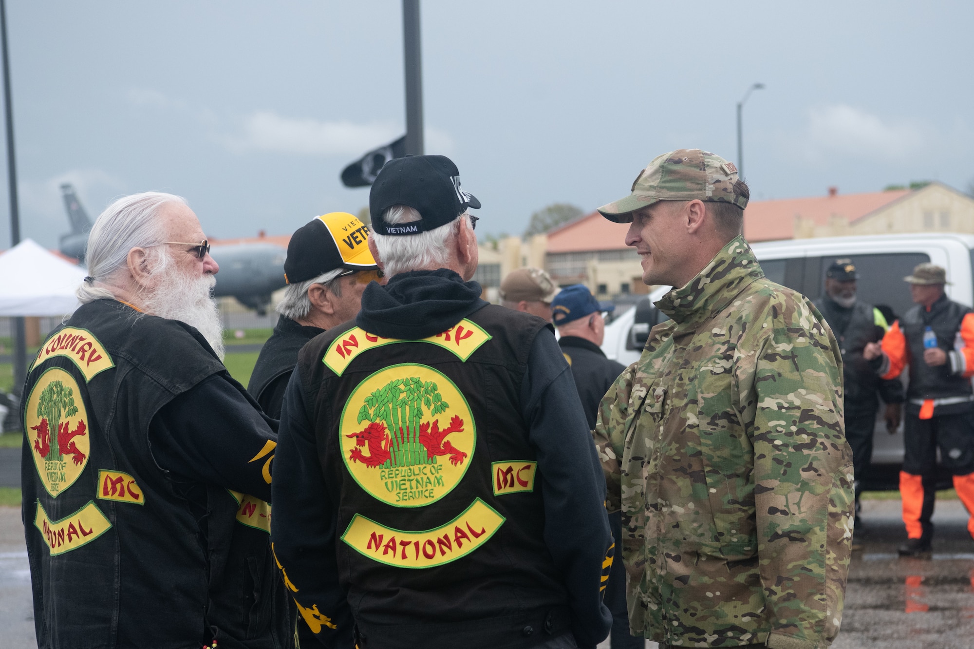 The 42nd Air Base Wing coordinated a motorcycle ride to escort the Traveling American Veterans Wall March 12, 2023, from Prattville, Ala., to Maxwell Air Force Base. 

Approximately 50 motorcyclists and veterans from across the River Region and Alabama participated in the escort ride. 

The installation will host a series of events during Operation Welcome Home March 13 - 15 to celebrate, reflect and educate the community on the contributions of American veterans.