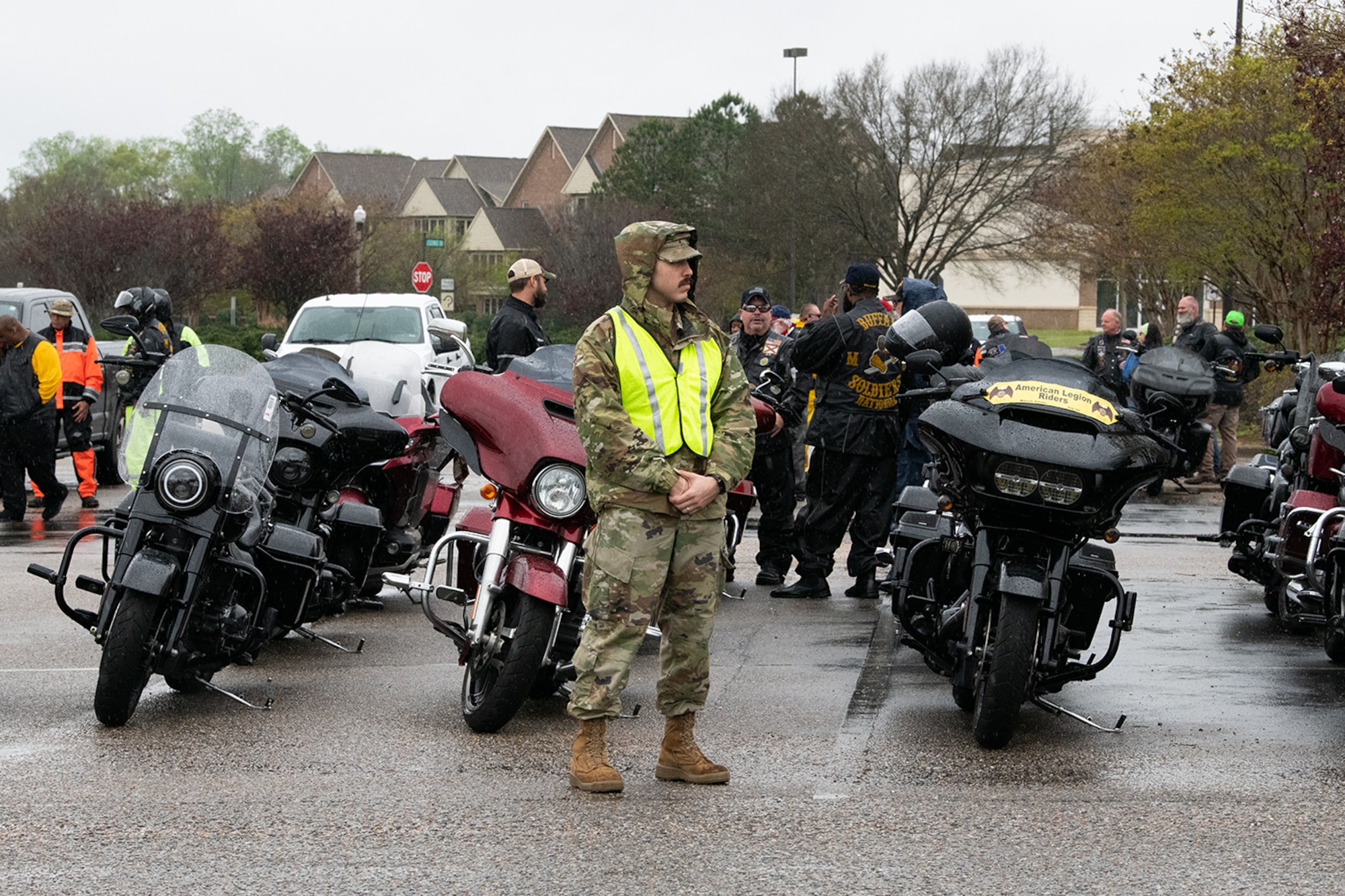 The 42nd Air Base Wing coordinated a motorcycle ride to escort the Traveling American Veterans Wall March 12, 2023, from Prattville, Ala., to Maxwell Air Force Base. 

Approximately 50 motorcyclists and veterans from across the River Region and Alabama participated in the escort ride. 

The installation will host a series of events during Operation Welcome Home March 13 - 15 to celebrate, reflect and educate the community on the contributions of American veterans.