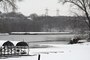 A tow boat navigates the Mississippi River.