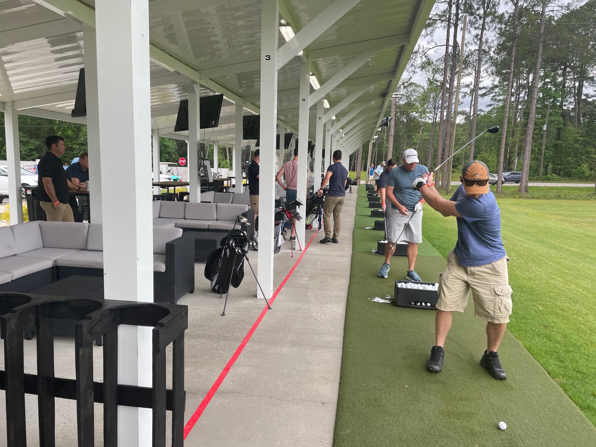 people playing golf