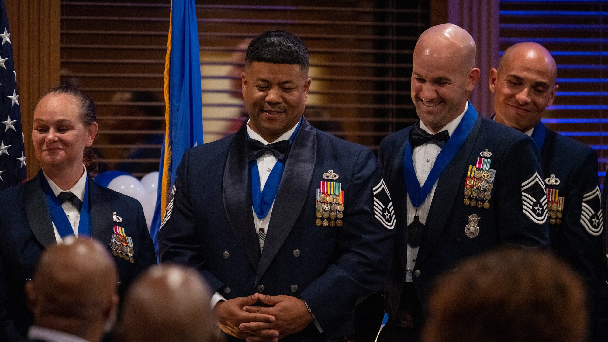 The ceremony recognized 11 senior enlisted leaders from MacDill Air Force Base for their outstanding accomplishments. These inductees will serve in the highest enlisted rank and hold strategic leadership positions with tremendous influence at all levels of the Air Force. (U.S. Air Force photo by Airman 1st Class Zachary Foster)