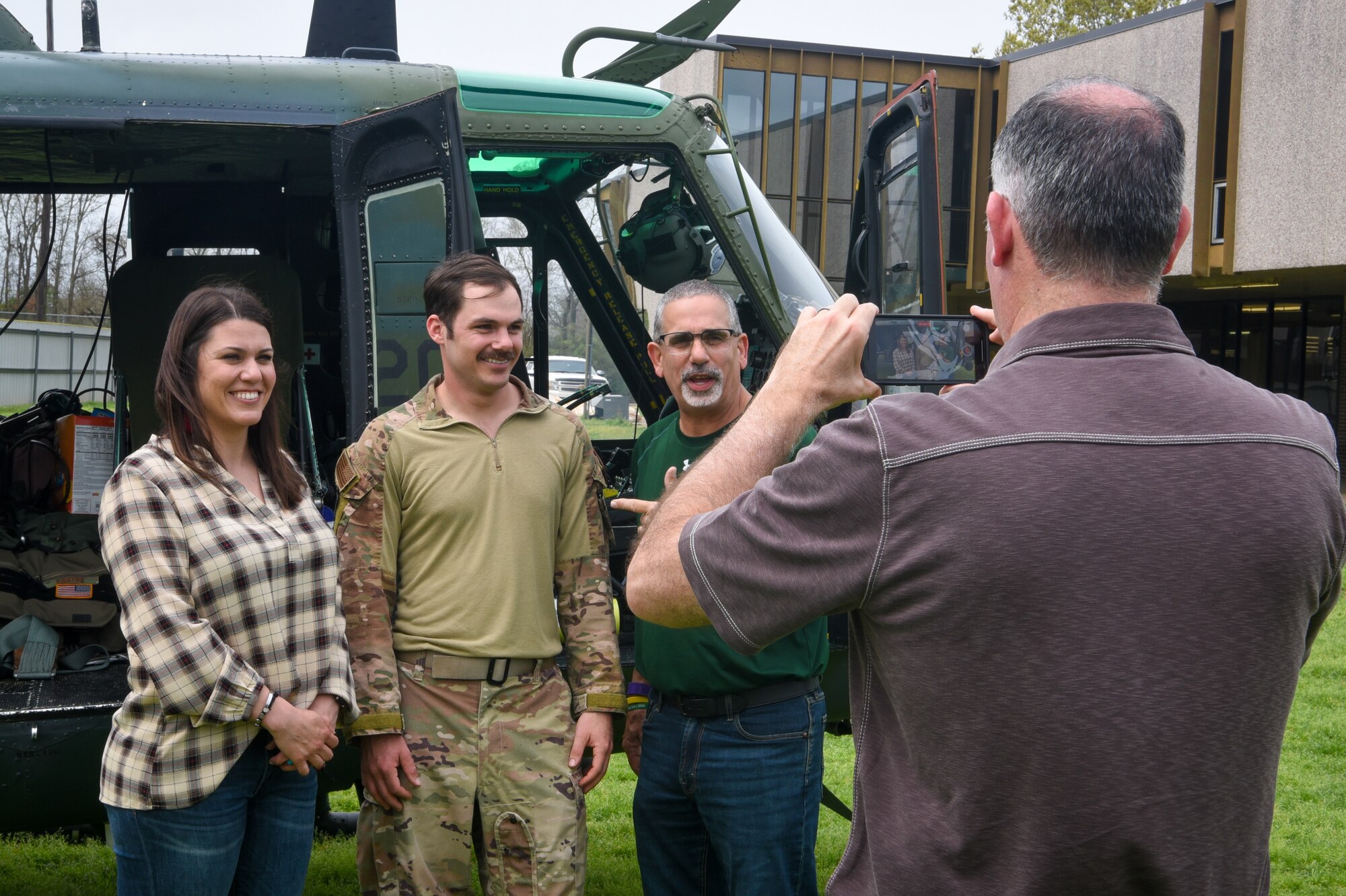 pilot being interviewed