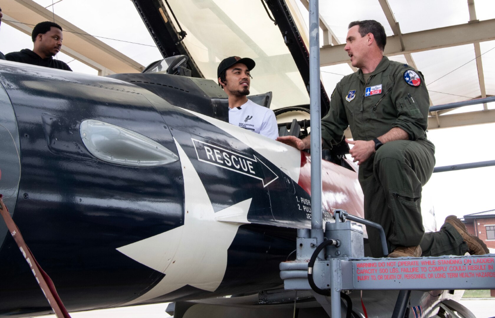 149th Fighter Wing hosts San Antonio Spurs point guard Tre Jones