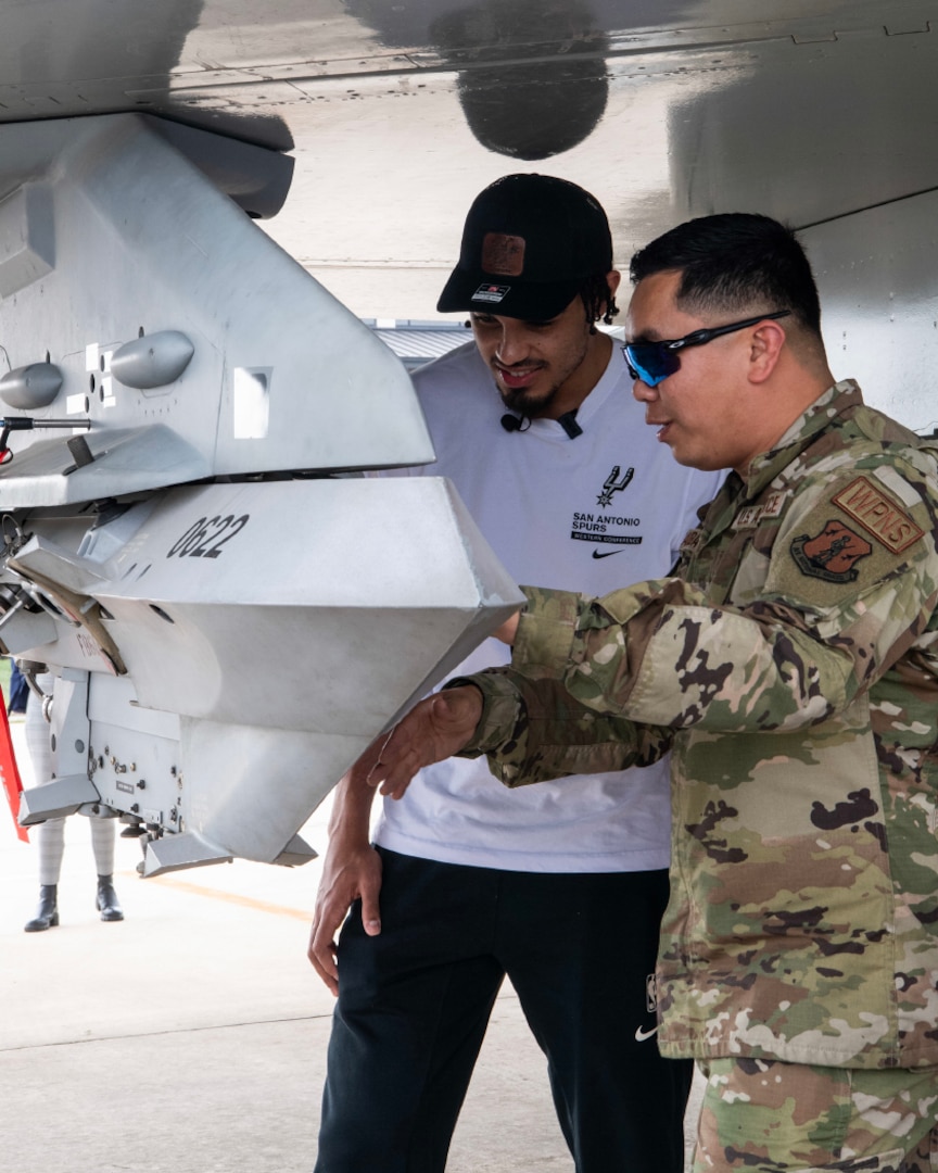 149th Fighter Wing hosts San Antonio Spurs point guard Tre Jones