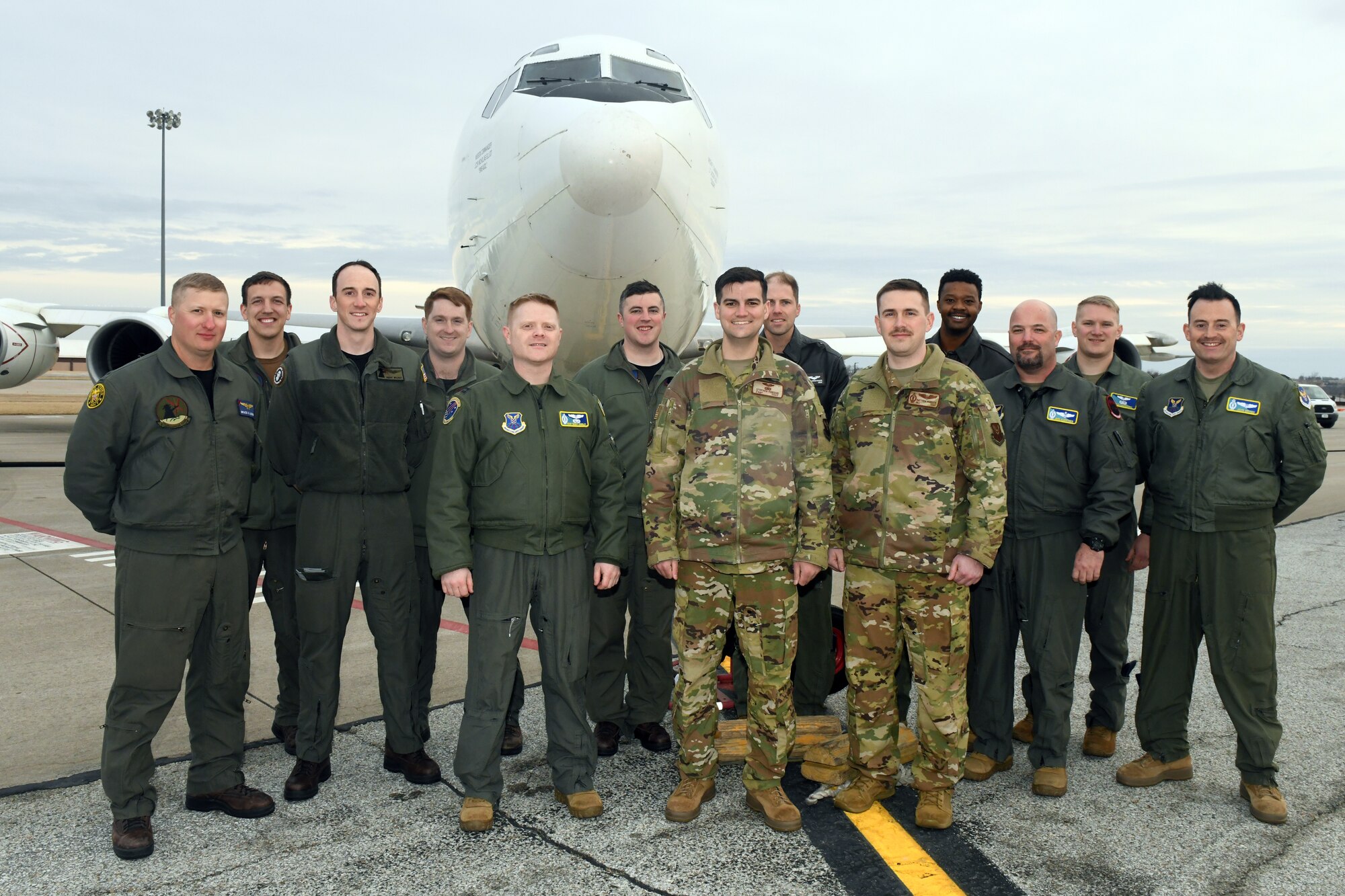 Group photo in front of E-6B