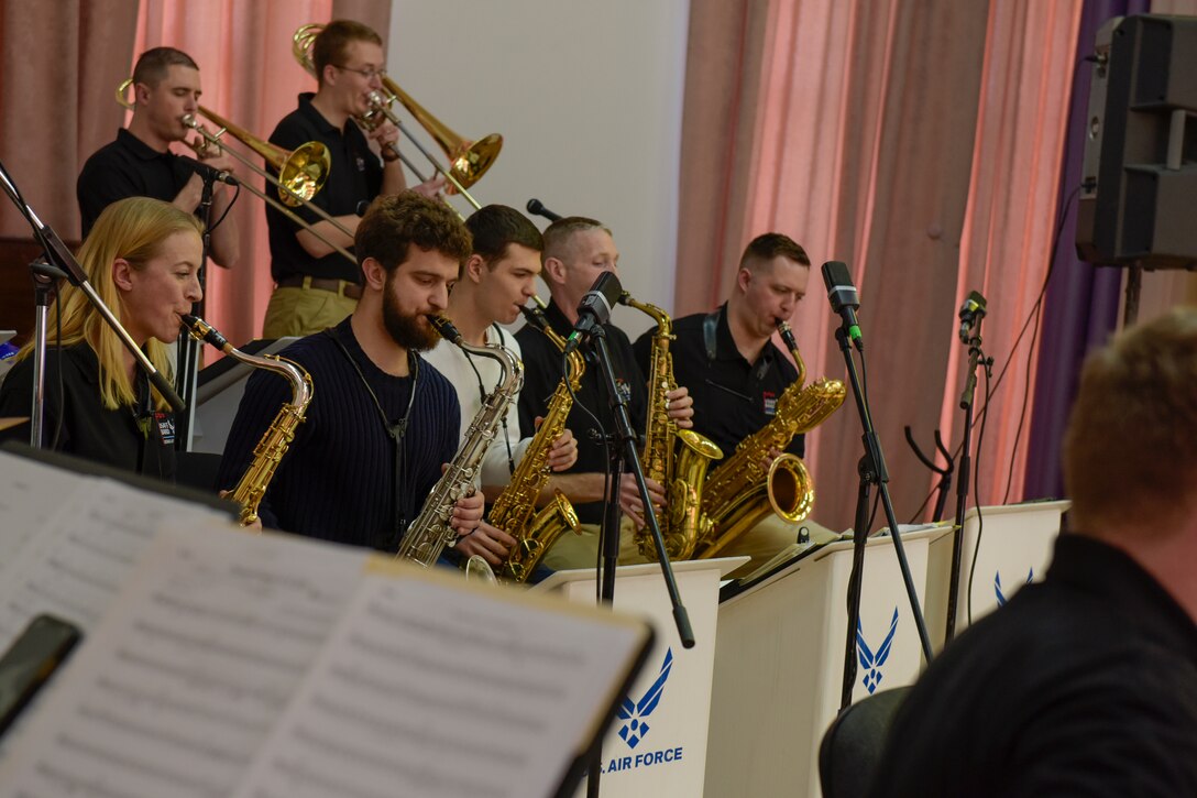 People play instruments