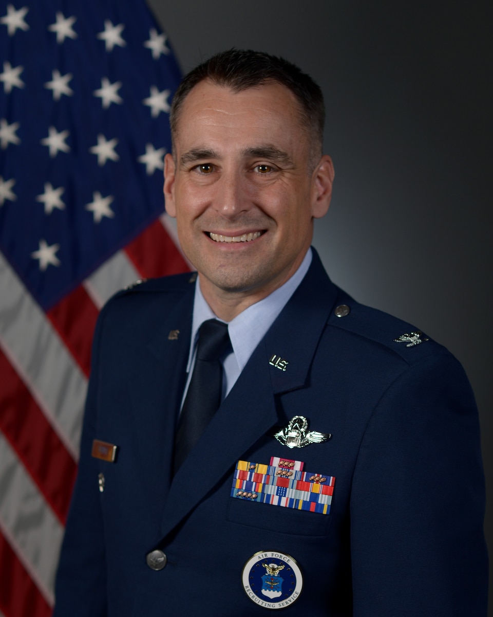 Colonel Jason Turner is the Chief, Recruiting Operations Division, Headquarters Air Force Recruiting Service, Headquarters Air Education and Training Command, Joint Base San Antonio-Randolph, Texas. He formulates and executes all policies and procedures to direct recruitment efforts for enlisted members and line officers for the Air Force and Space Force.
