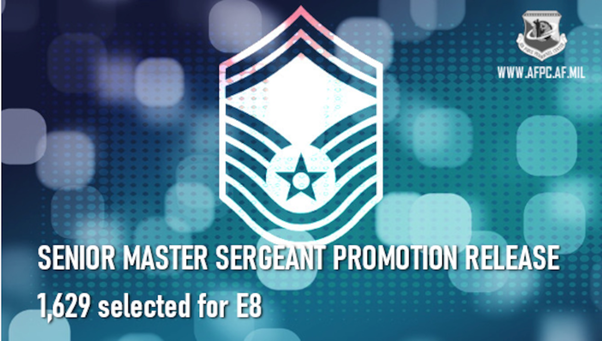 Air Force releases senior master sergeant/23E8 promotion cycle