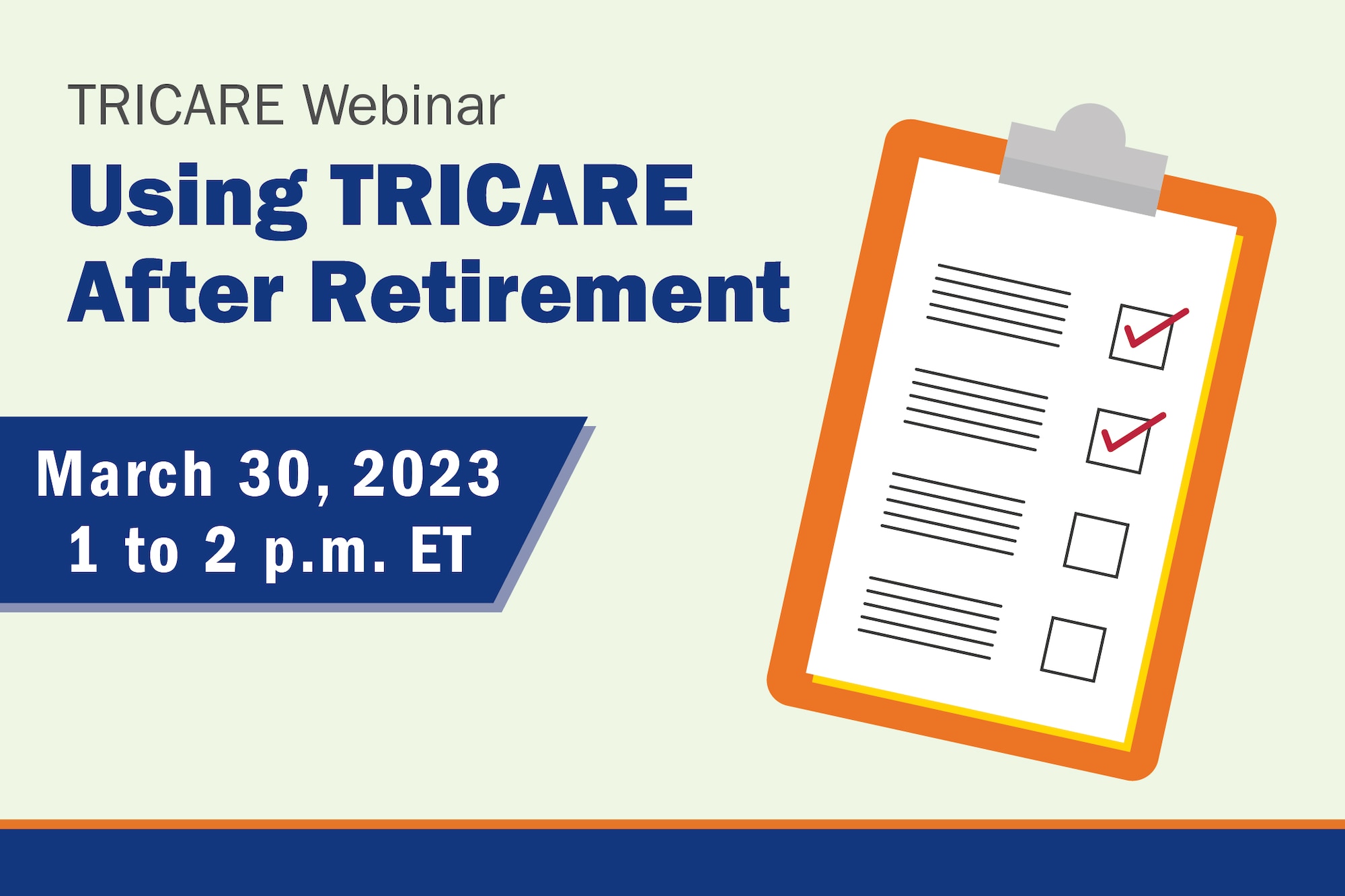 TRICARE March 30 webinar