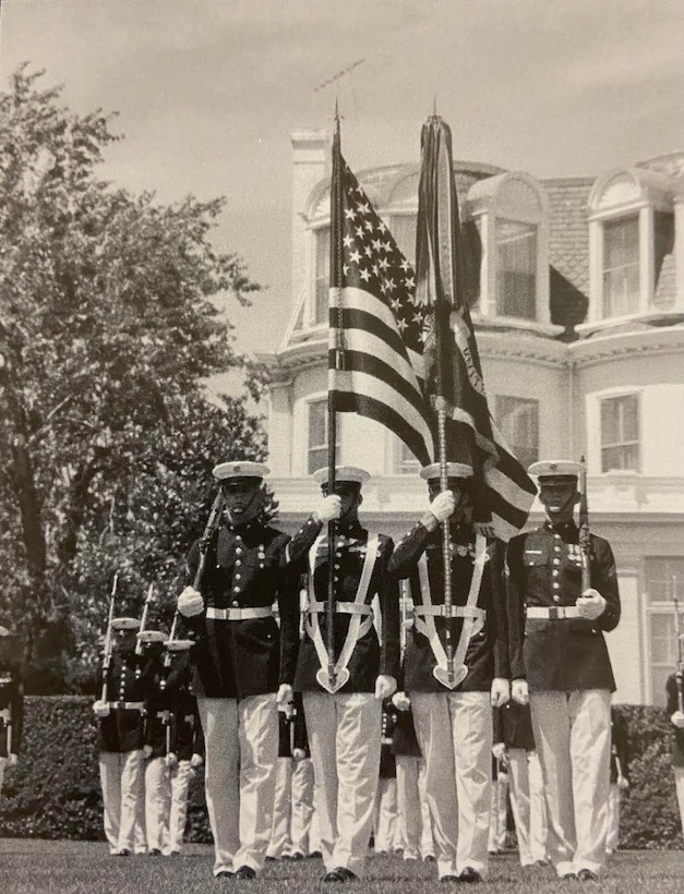 Color Guard on the Parade Deck