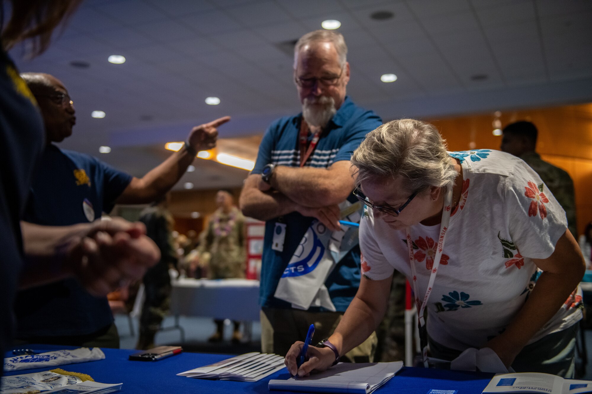 Members of the Tyndall community sign up for a club