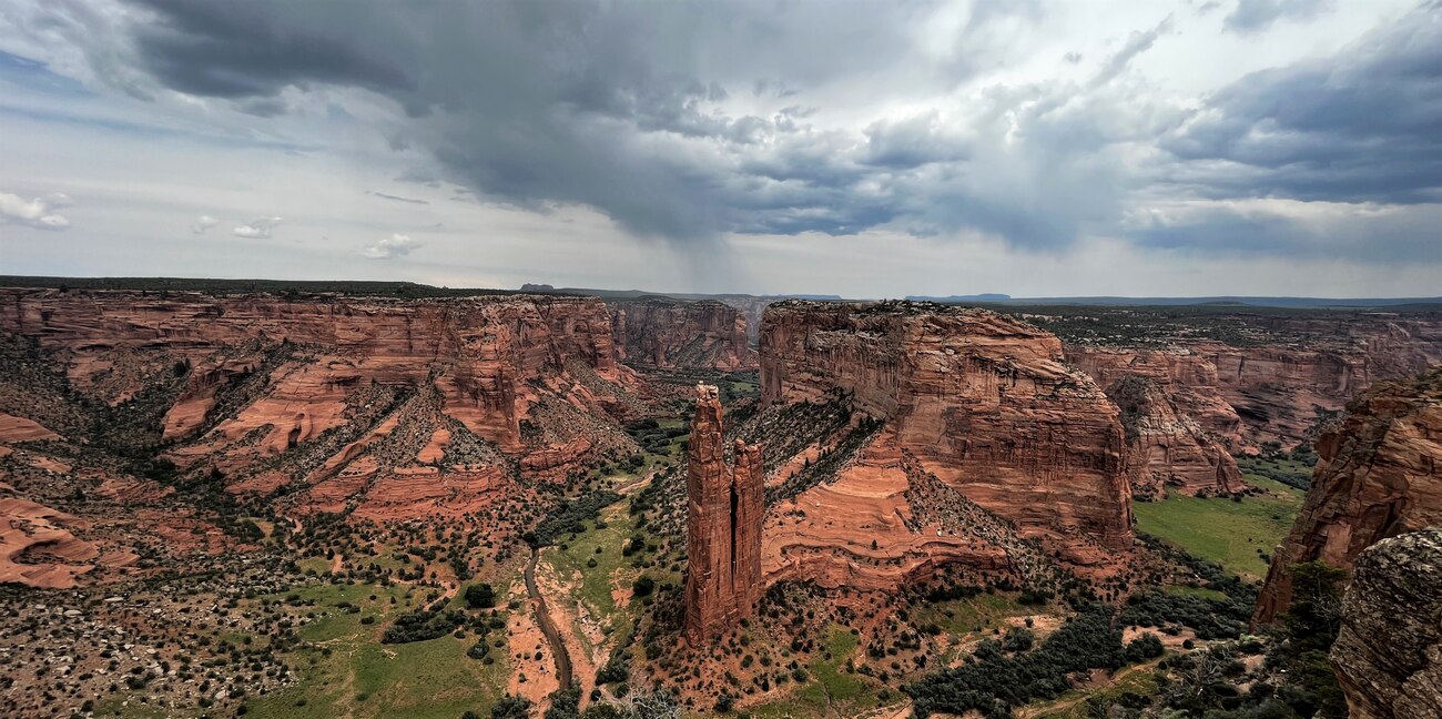 CHINLE, A.Z. – While working on the Navajo Nation Nazlini Floodplain Study, Phillip Carrillo captured this photo of Spider Rock at the Canyon de Chelly Monument, Sept. 8, 2022.