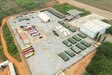 An aerial photograph captures what a typical Flintlock 2023 site setup looks like. This is a multi-purpose site somewhere in Ghana used for reception, staging and onward integration. As the program management office for the Logistics Civil Augmentation Program on the African continent, the 405th Army Field Support Brigade was tasked with supporting about 1,300 service members from 29 participating nations in Ghana and Côte d’Ivoire during Flintlock 2023, March 1-15. (U.S. Army courtesy photo)
