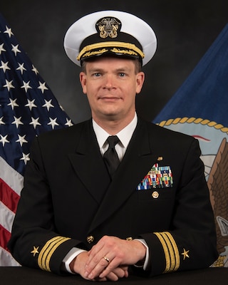 Official portrait of Cmdr. Christopher A. Dumas