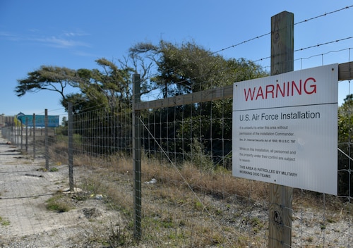 Eglin beach signs