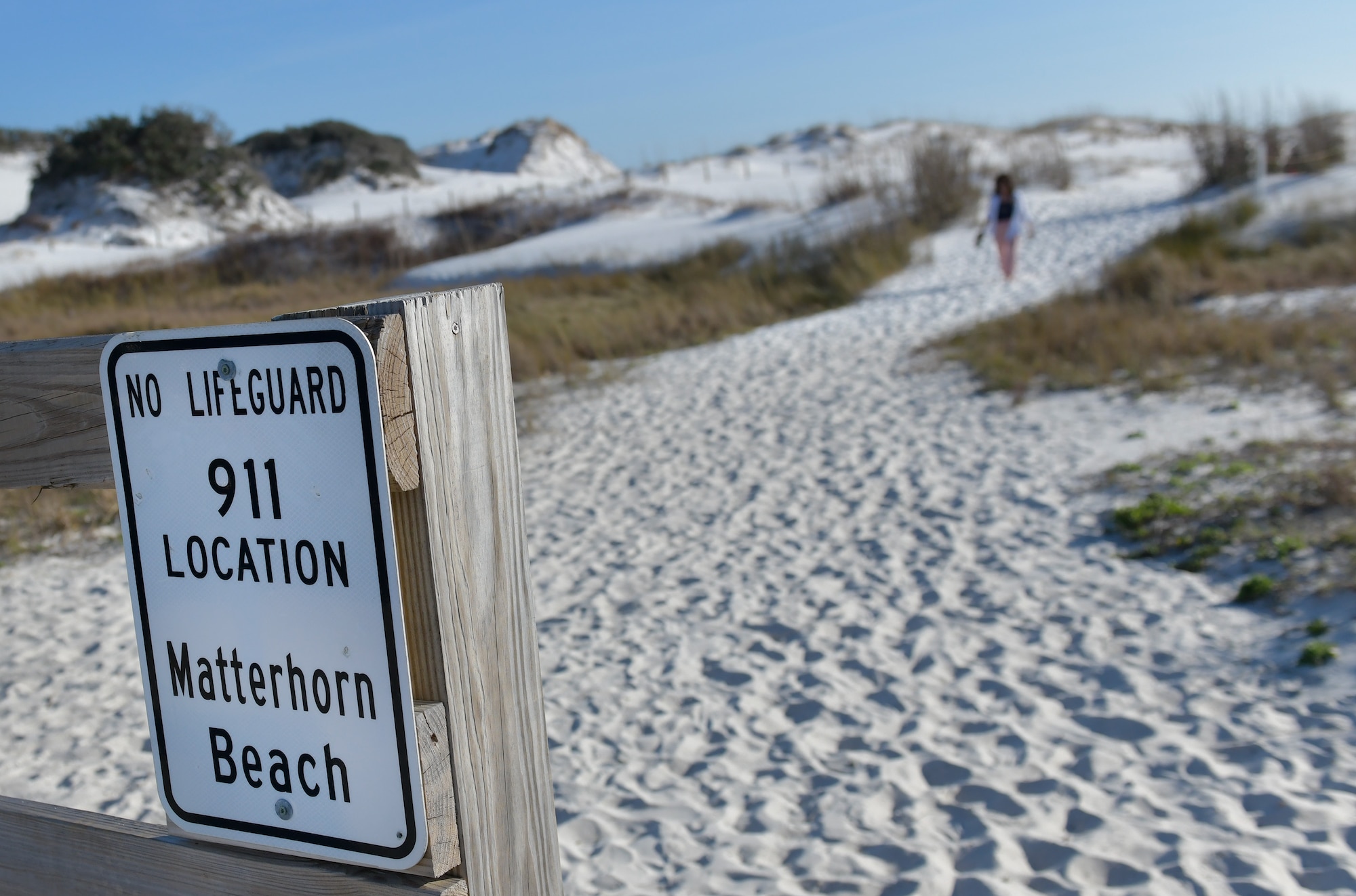 Eglin beach signs