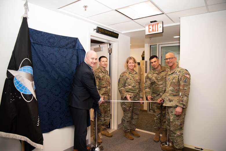 United States Space Force Service Watch Cell ribbon cutting