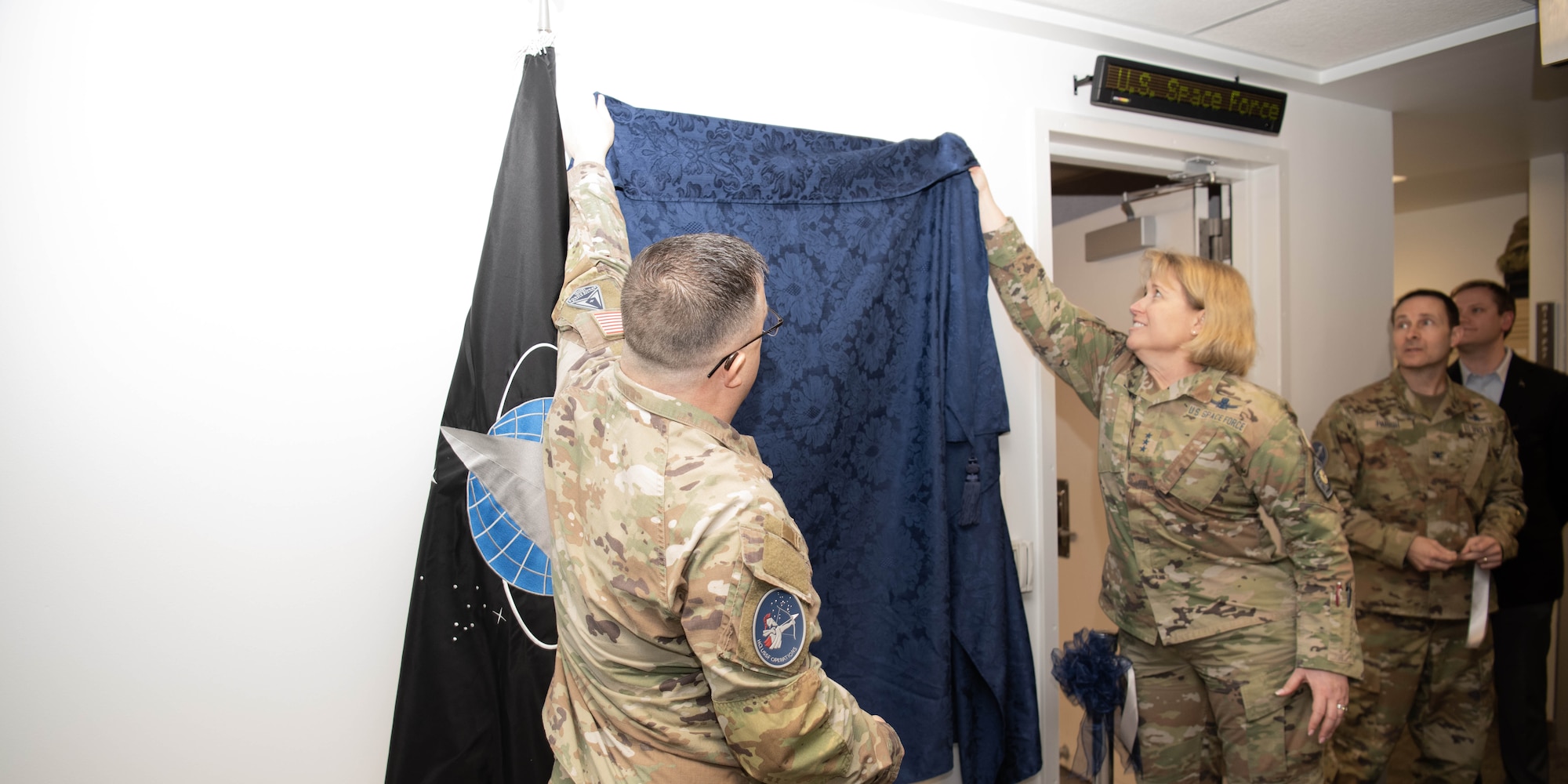 United States Space Force Service Watch Cell ribbon cutting