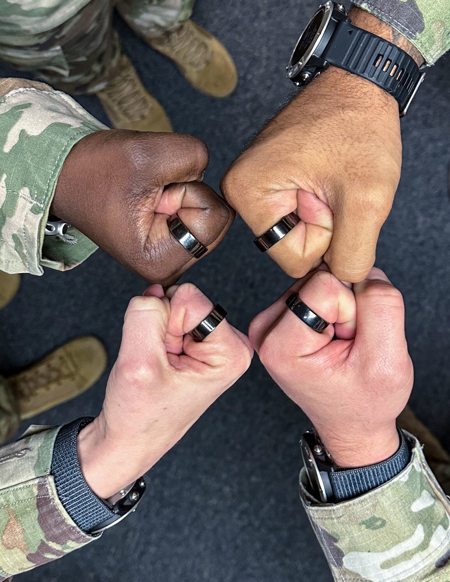 First Sergeants take part in the launch of the Diamond Care initiative