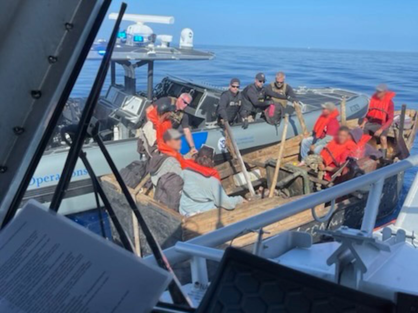 A good Samaritan notified Sector Key West watchstanders of this migrant venture about 12 miles south of Sombrero Beach, Florida, March 12, 2023. The people were repatriated on March 15, 2023. (U.S. Coast Guard photo by Station Marathon's crew)