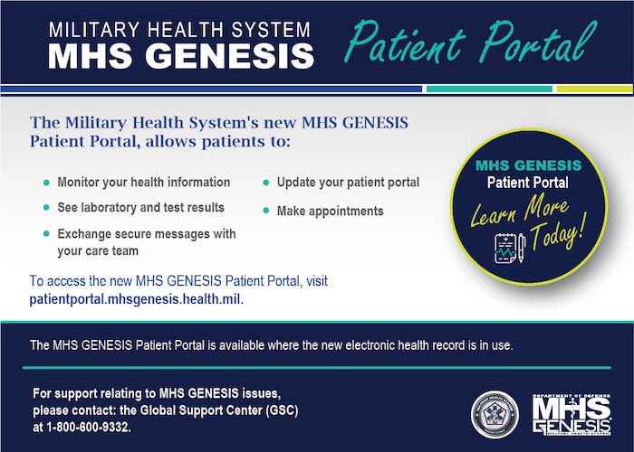 WrightPatterson Medical Center patients can take steps now to prepare for MHS GENESIS > 505th