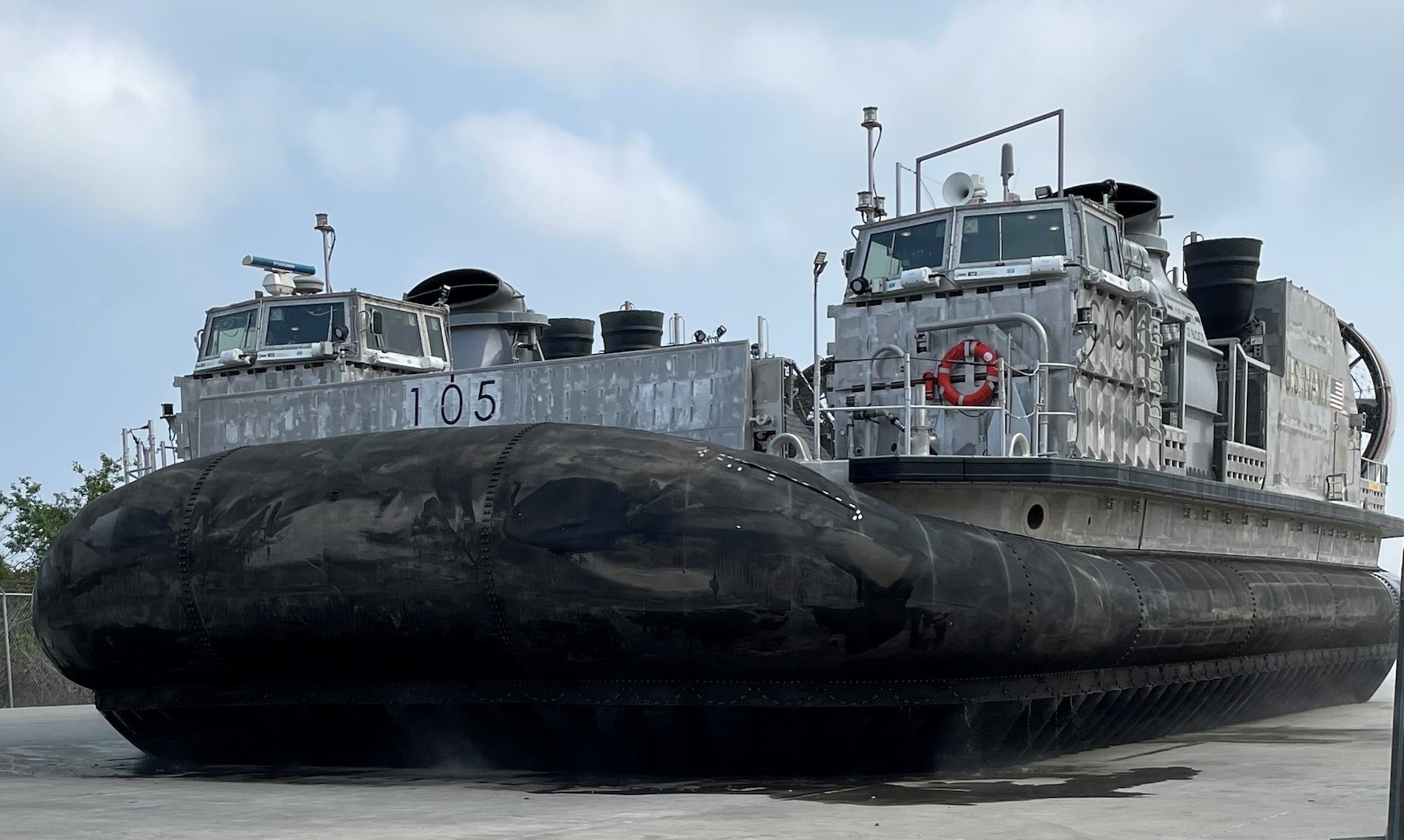 The Navy accepted delivery of the next-generation landing craft, Ship to Shore Connector (SSC), Landing Craft, Air Cushion (LCAC) 105, March 8.