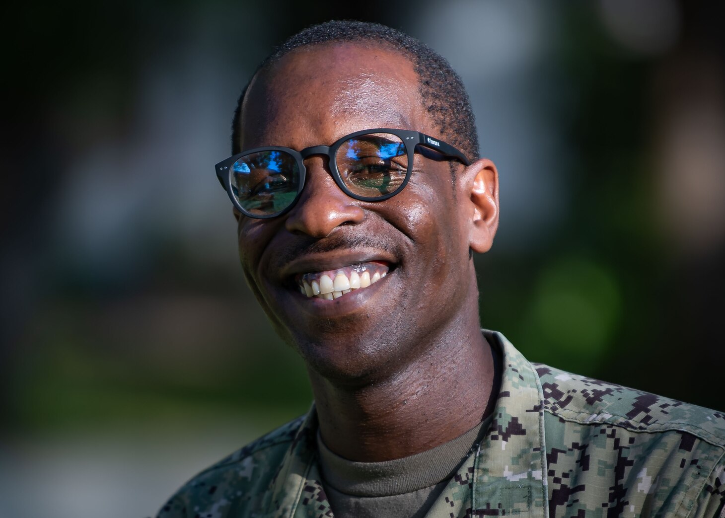 U.S. Navy Lt. Paul Kengara poses for a photo.