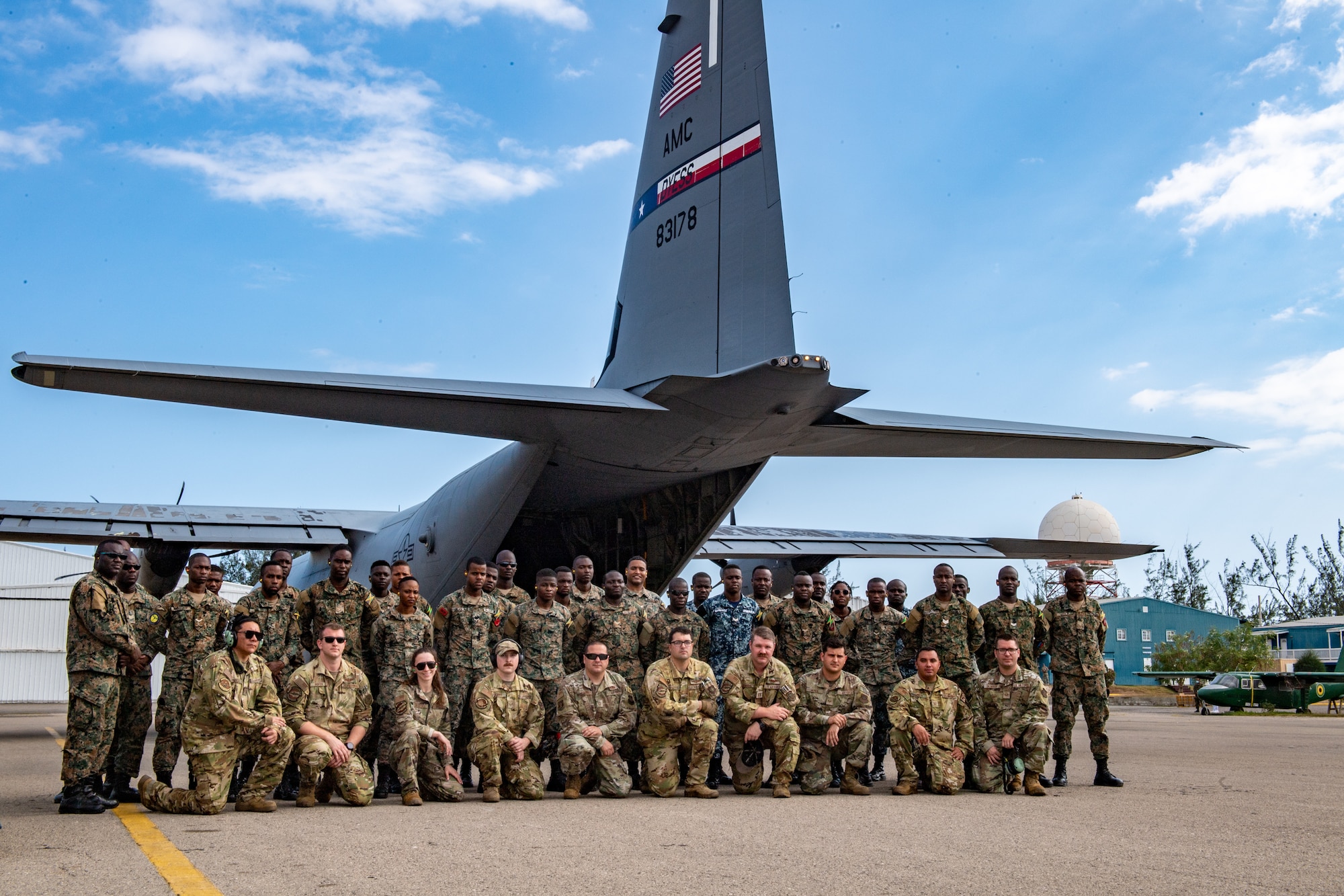A photo of a group of Airmen.