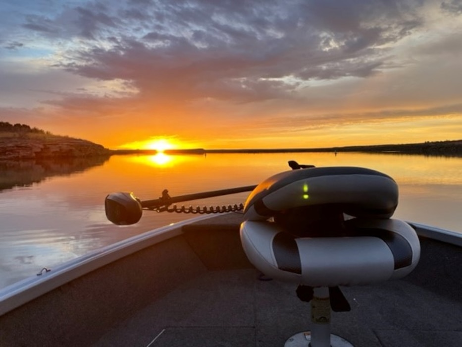 SANTA ROSA LAKE, N.M. – Richard Griego captured this sunrise as he and a friend were getting out on the lake for a day of fishing over the Father’s Day/Juneteenth weekend, June 20, 2022.