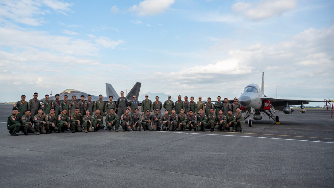 U.S. Air Force and Philippine Air Force members came together for an integration and training event at Clark Air Base, Philippines, March 13, 2023. By strengthening partnerships through bilateral engagements with key Allies like the Philippines, PACAF enhances a networked security architecture capable of deterring common threats, protecting shared resources and upholding sovereignty throughout the Indo-Pacific region. (U.S. Air Force photo by Senior Airman Jessi Roth)