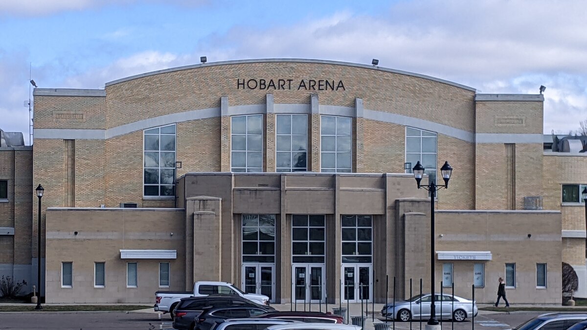 Hobart Arena in Troy, Ohio, hosts the For Inspiration and Recognition of Science and Technology, or FIRST, Tech Challenge Ohio State Championship, March 11, 2023. Senior Air Force Research Laboratory leaders joined middle and high school students as they competed in the FIRST event, which encouraged students to pursue careers in science, technology, engineering and math. (U.S. Air Force photo / Jeremy Dunn)