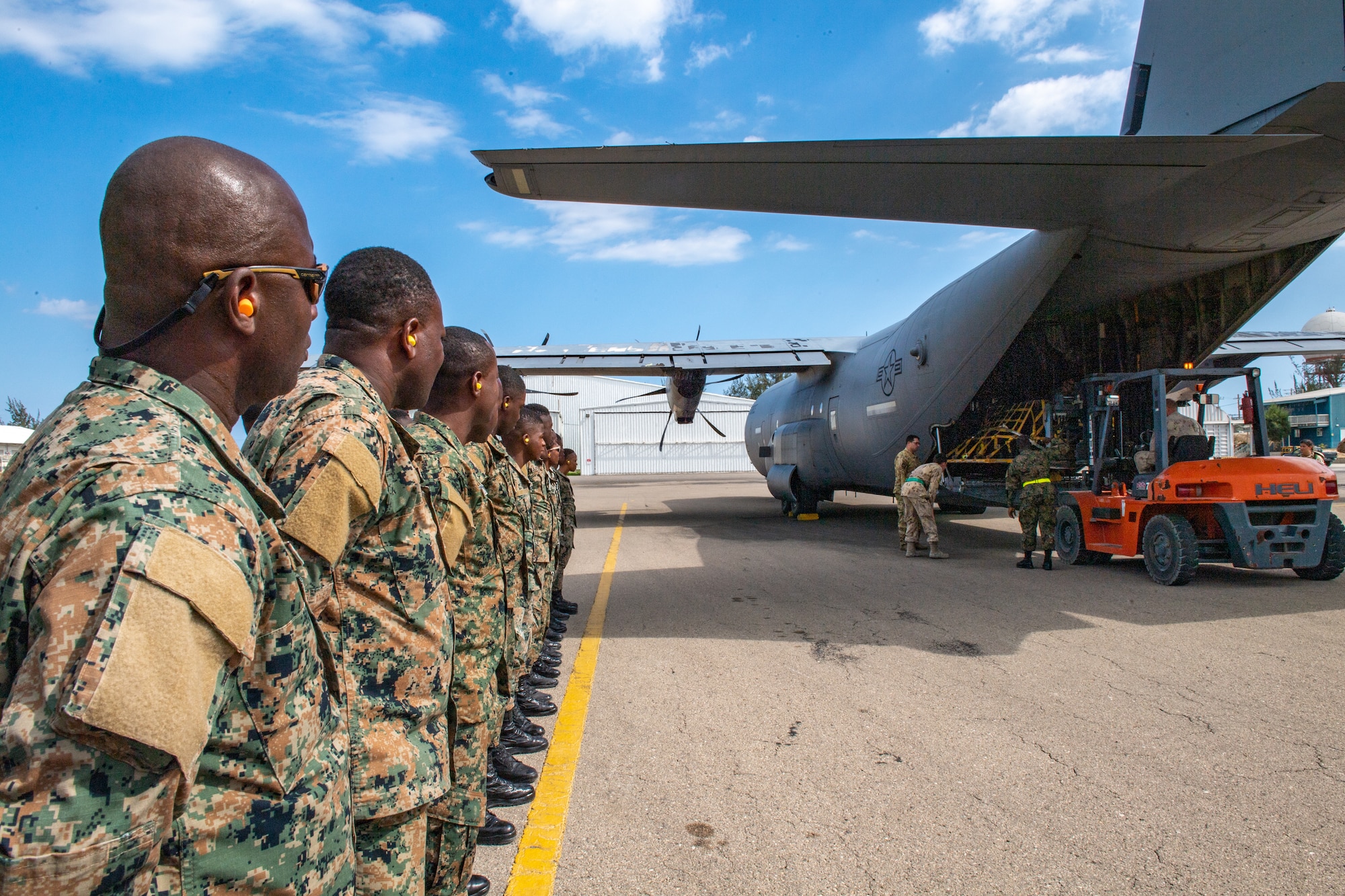 A photo of a group of Airmen.