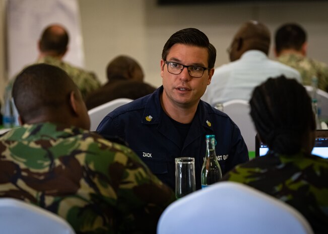 Exercise Cutlass Express 2023 participants conduct Maritime Operations Center training in Mombasa, Kenya, March 10, 2023.