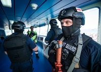 MOMBASA, Kenya (March 16, 2023) Exercise Cutlass Express 2023 participants conduct Visit, Board, Search and Seizure training in Mombasa, Kenya, March 16, 2023.