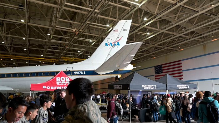 The Antelope Valley High School District in conjunction with Edwards Air Force Base, NASA and Operating Location Air Force Plant 42 hosted the "Aerospace Valley Career Festival” which was a one-day cooperative effort among 19 high schools, major aerospace contractors, military recruiters, local business, civic groups, universities and colleges in the Aerospace Valley. The goal of this event was to highlight career pathways available in aerospace, military, local government and STEM-related many other trades needed for the aerospace in aviation industry.