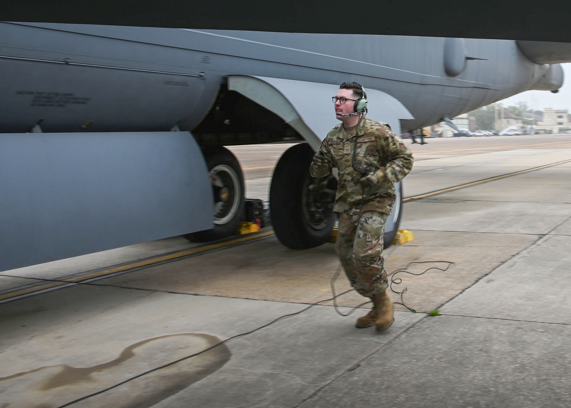 Photo of Airman running