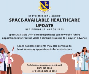 Space-Available Healthcare Update