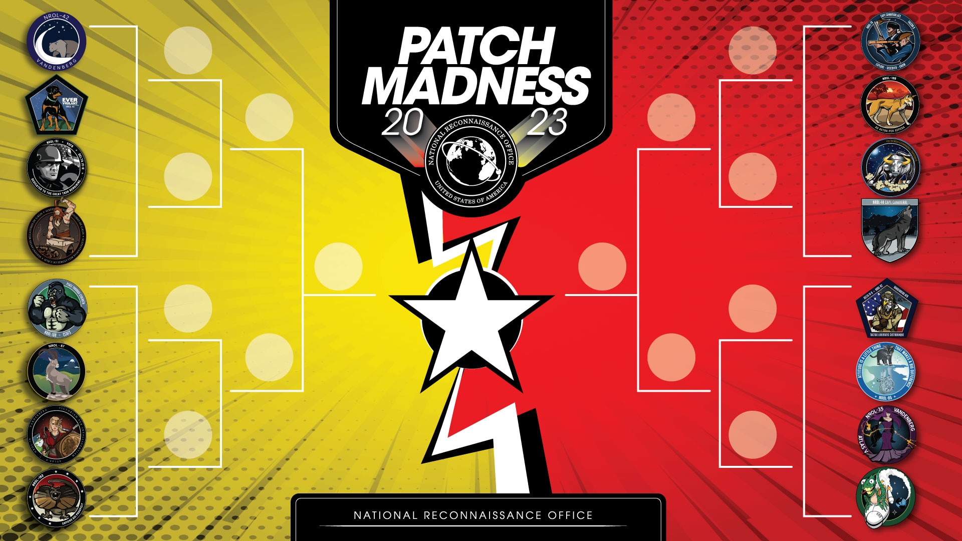 NROL Patch Descriptions for Patch Madness, Sweet 16 > National  Reconnaissance Office > News Articles