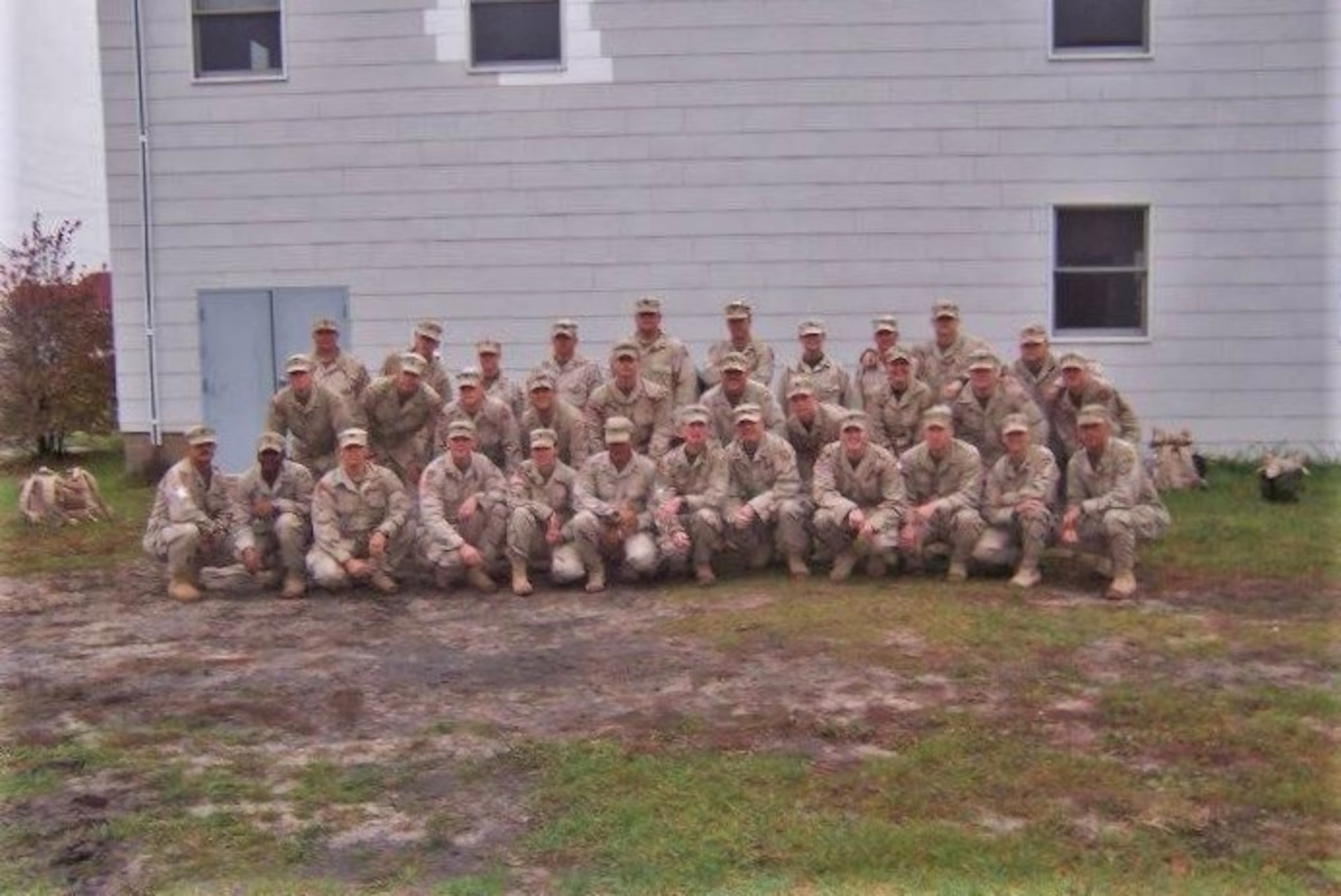 Soldiers with the Kentucky National Guard’s 617th Military Police Company are shown ikn November 2004 at Fort McCoy, Wis. The unit, before they were deployed to Iraq, were mobilized at Fort McCoy and had left a time capsule in a barracks at McCoy that was discovered in late 2022 by contractors working on Fort McCoy barracks. The company placed the makeshift time capsule in the walls of the barracks thinking they’d come back to it after their deployment completed in 2005 but they forgot about it. The 617th completed their mobilization at Fort McCoy from October to November 2004 and then their demobilization a year later. The unit also is one of the most decorated combat National Guard military police units after completing that deployment. (Contributed photo)