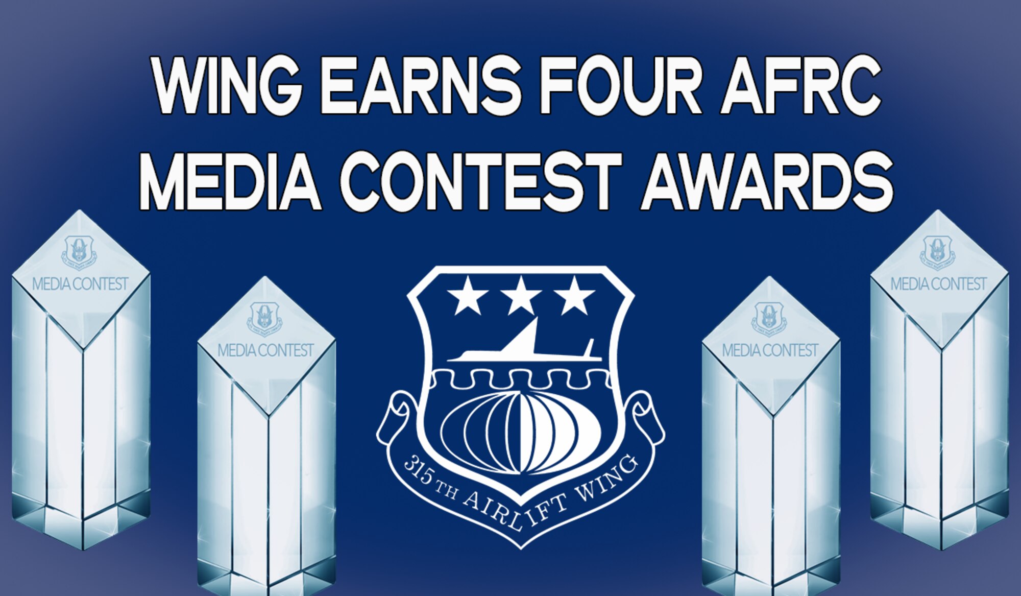 The 315th Airlift Wing earned four awards in the 2022 Air Force Reserve Command Media Contest awards