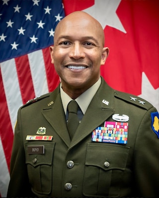 Major General Rodney Boyd was appointed as the Assistant 
Adjutant General for the Illinois Army National Guard on July 
1, 2021. His previous assignment was as the Assistant Chief of 
Staff, J4 (Wartime), United States Forces Korea. 
As the Assistant Adjutant General, he serves as the principal 
assistant to the Adjutant General in all matters pertaining to 
supervision and management of the Illinois Department of 
Military Affairs and the Illinois Army National Guard, which 
consists of 10,000 citizen-Soldiers.