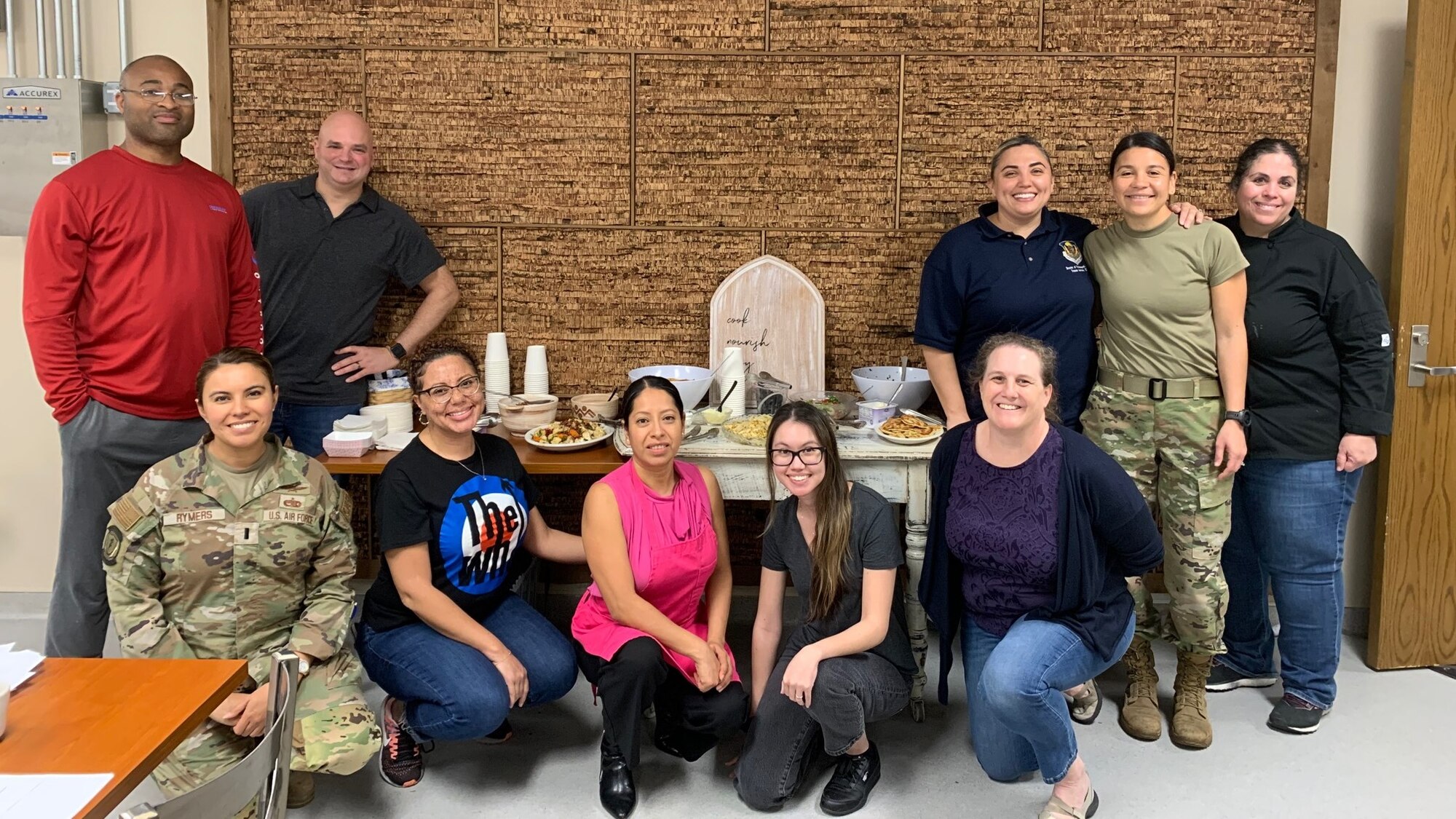 Airmen and family members from 960th Cyberspace Wing, 960th Cyber Operations Group, 960th Operations Support Flight, and 50th Network Warfare Squadron spent an afternoon at the Vogel Resiliency Center’s Resiliency Kitchen at Ft. Sam Houston, TX on February 21, 2023 as part of an offsite Immersion Day.  Physical resilience and healthy eating habits are an important component to the comprehensive Airman; our focus should not solely rely on the mental wellbeing of Airmen but the holistic approach to ensure mission readiness.