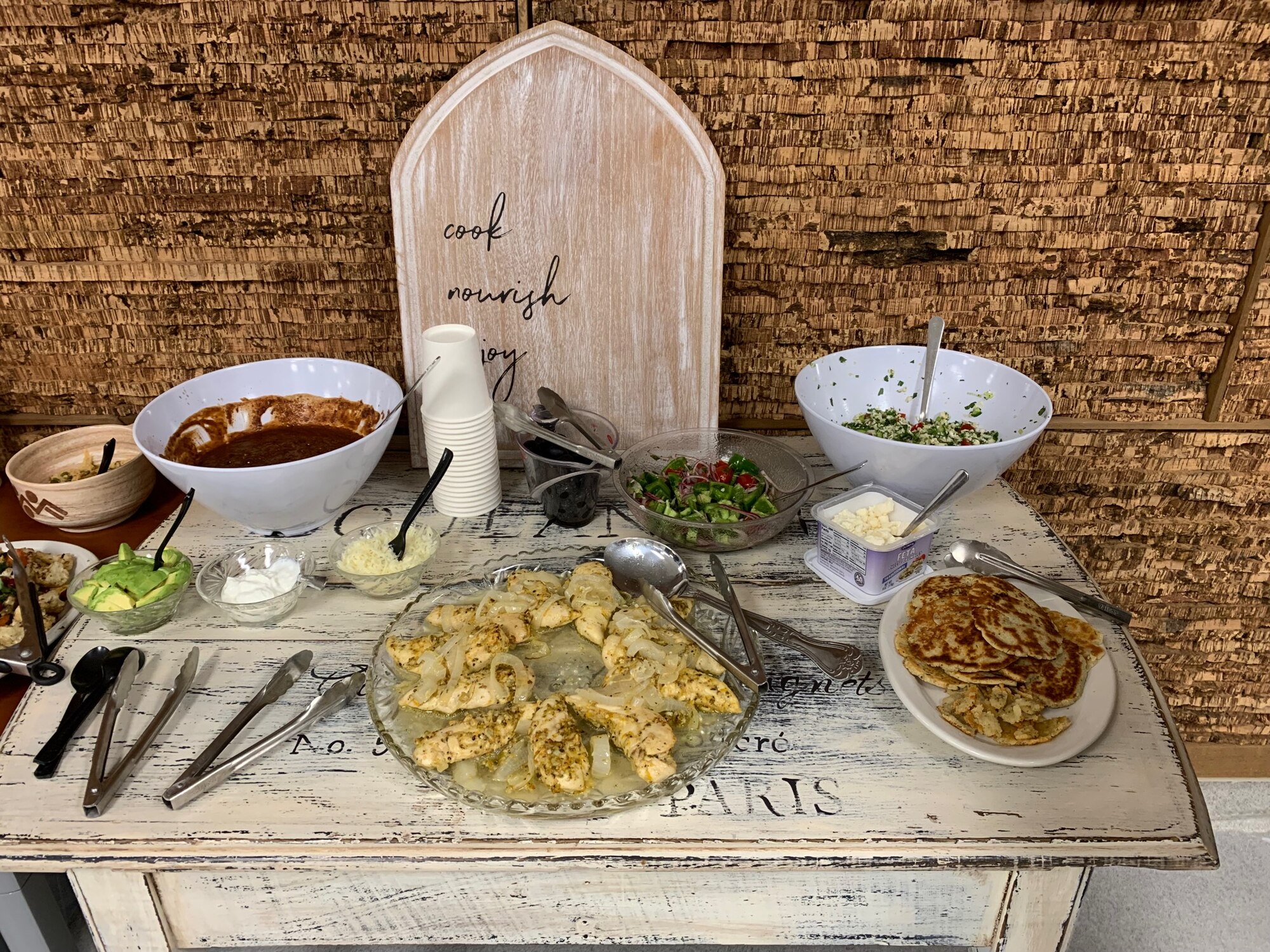 A spread of the meals prepared during the offsite Immersion Day. This menu was focused on providing anti-inflammatory options to support an agreeable and easily-prepared dietary intake. (Courtesy photo)