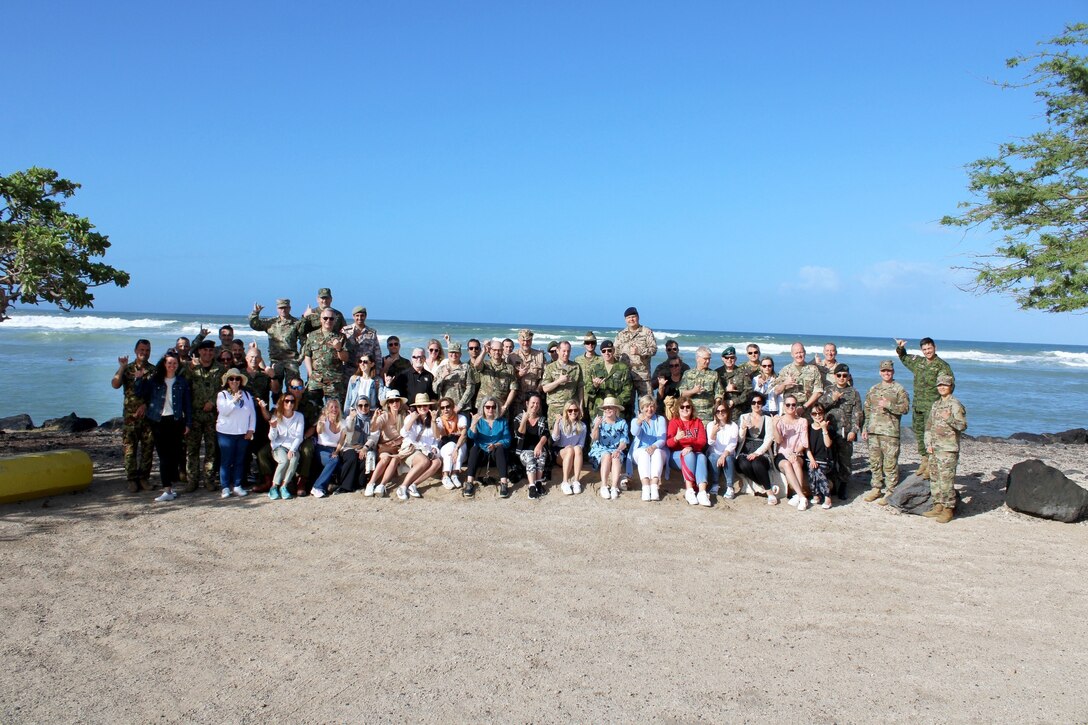 Foreign military attachés and their spouses visited U.S. Army Garrison Pōhakuloa Training Area (PTA) and Kawaihae Harbor as part of a Headquarters Department of the Army sponsored tour of Oahu and the island of Hawai’i from March 4-10, 2023, to gain a firsthand perspective of the U.S. Army Pacific (USARPAC) area of operations.