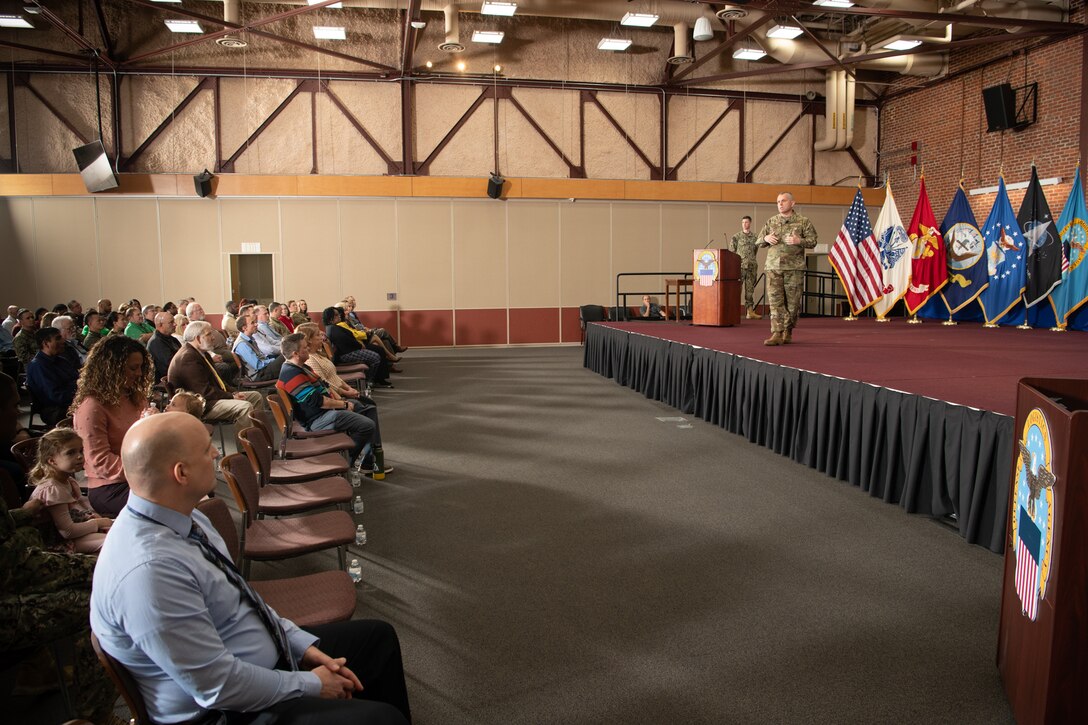 Aviation commander hosts town hall and awards ceremony.