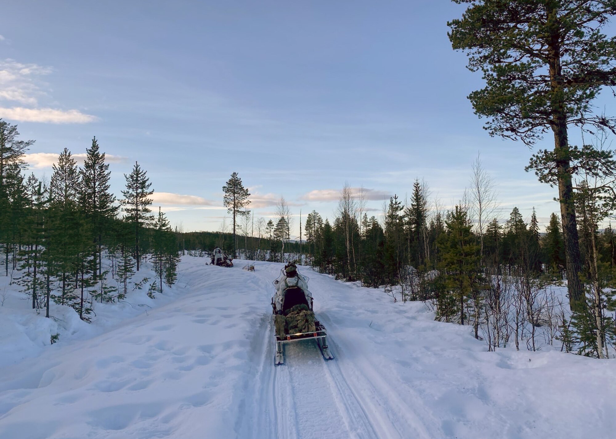 U.S Airmen assigned to the 57th Rescue Squadron teamed with Swedish Air Force Rangers to execute an integrated Arctic Partnership Recovery exercise
