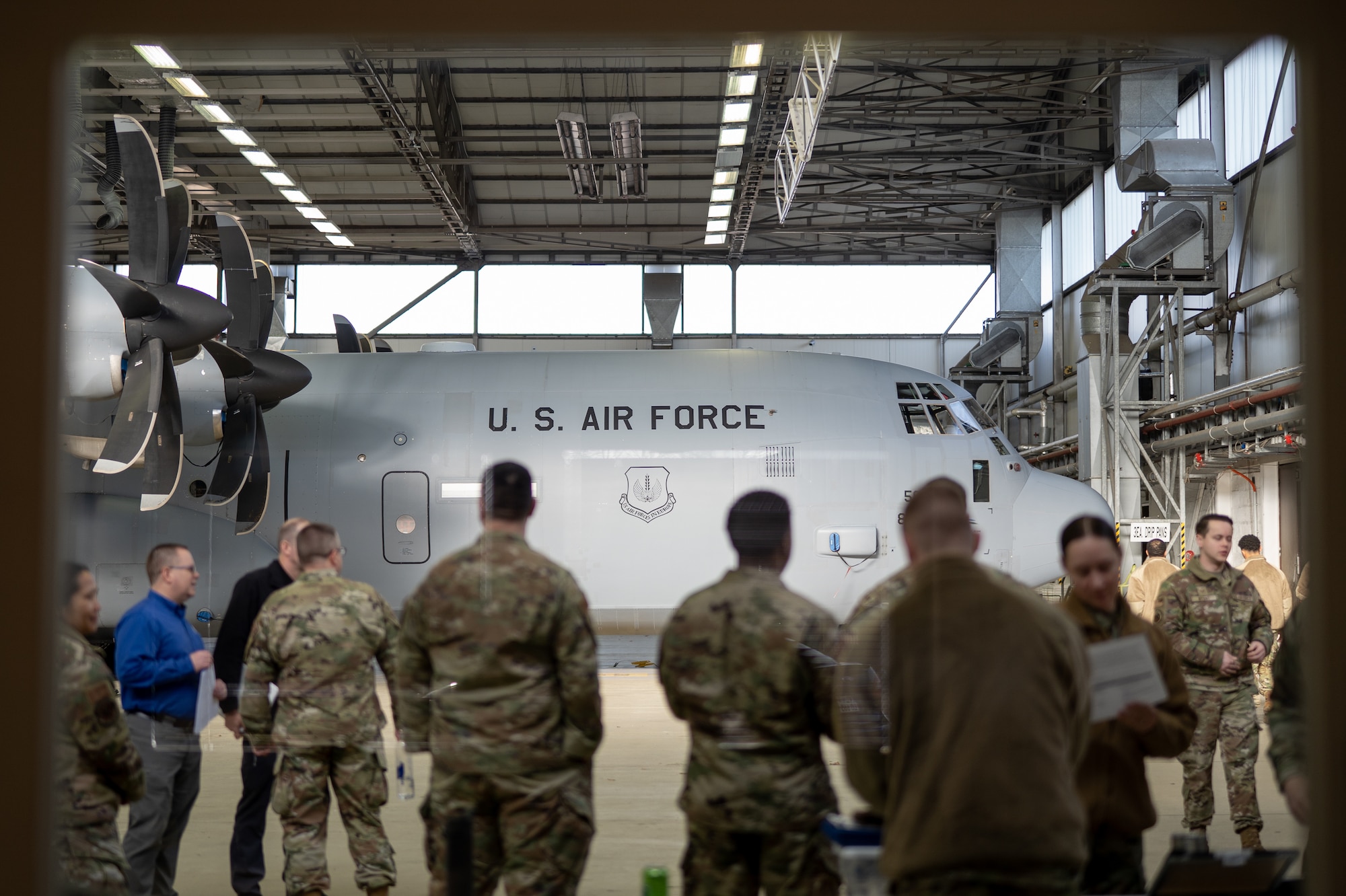 U.S. Air Force Airmen from Ramstein Air Base prepare for exercise Radiant Falcon at Ramstein AB, Germany, March 16, 2023.