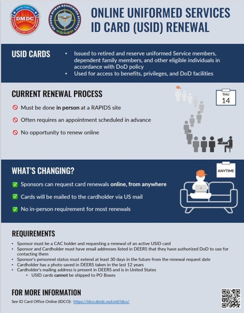 Skip The Lines – Renew Your Dependents Id Card Online United States