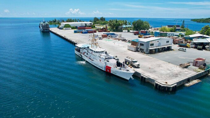 U.S. Coast Guard, Federated States of Micronesia National Police conduct at-sea engagements to combat illegal fishing, strengthen skills